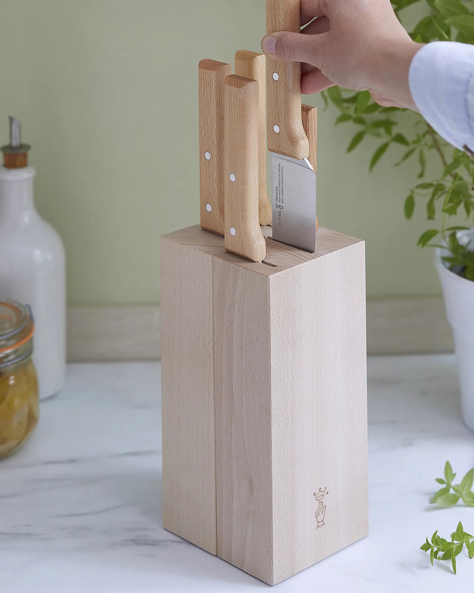 Bloc Hêtre Opinel Viande à personnaliser - 3
