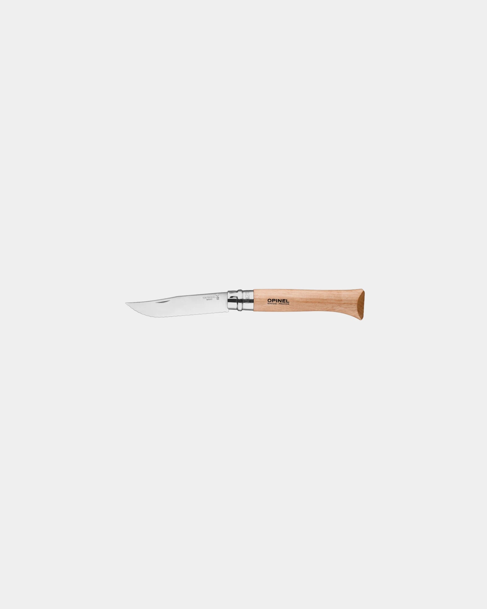 Couteau pliant dentelé acier inoxydable Opinel N°12 à personnaliser - Beige