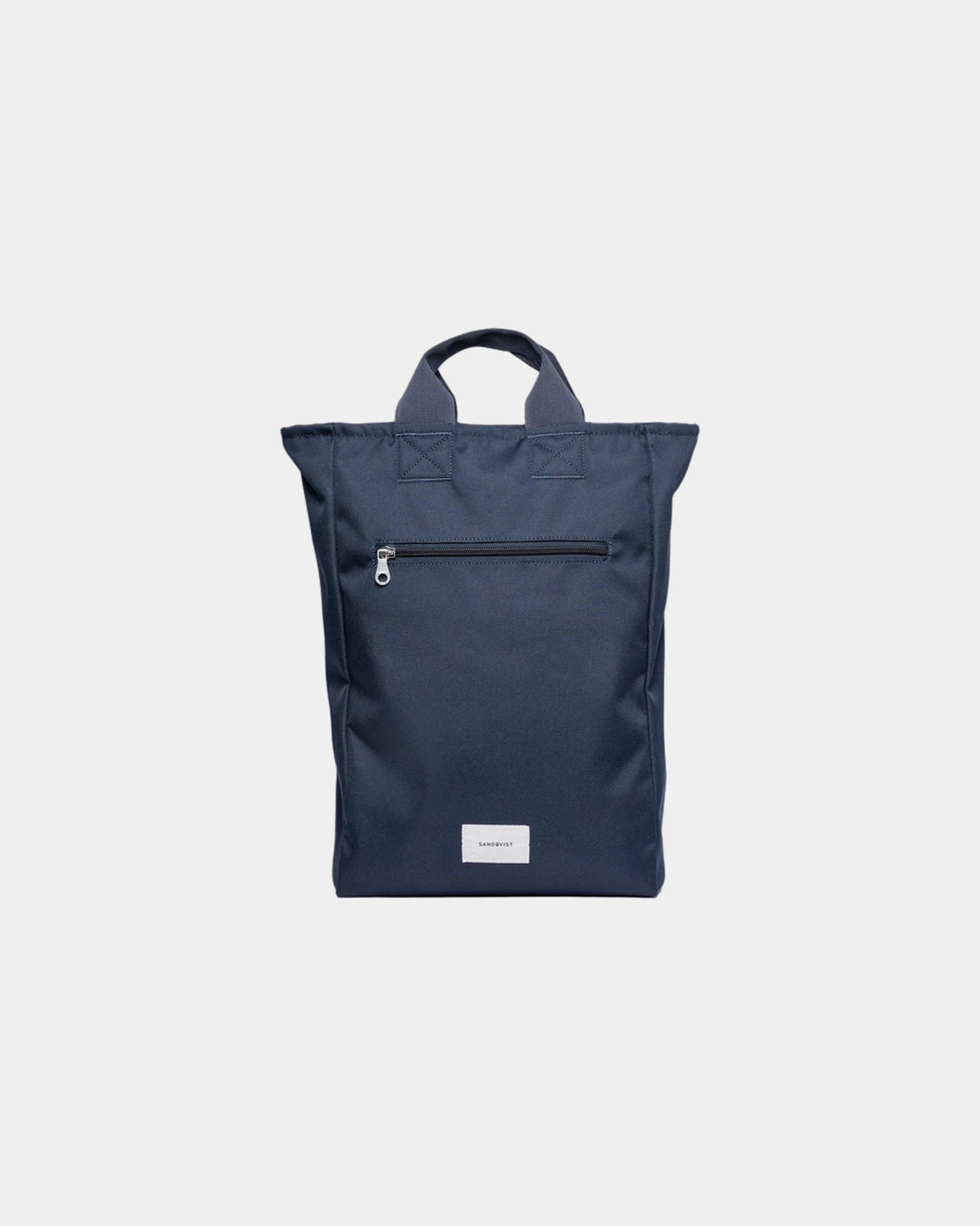 Mochila 2 en 1 reciclada Sandqvist Ground para personalizar - Azul marino
