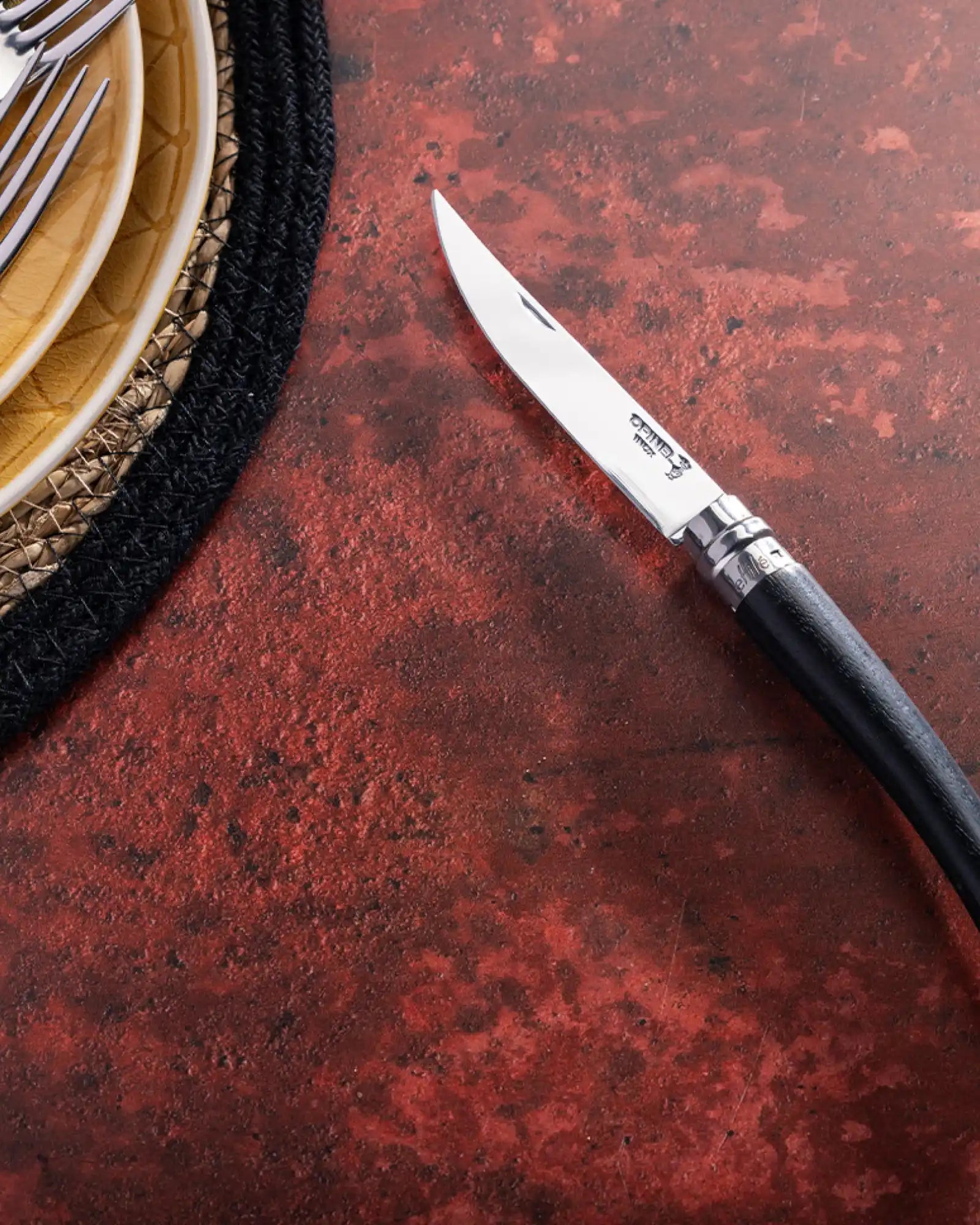 Couteau inox Opinel Effilé 8 Hêtre à personnaliser - 16