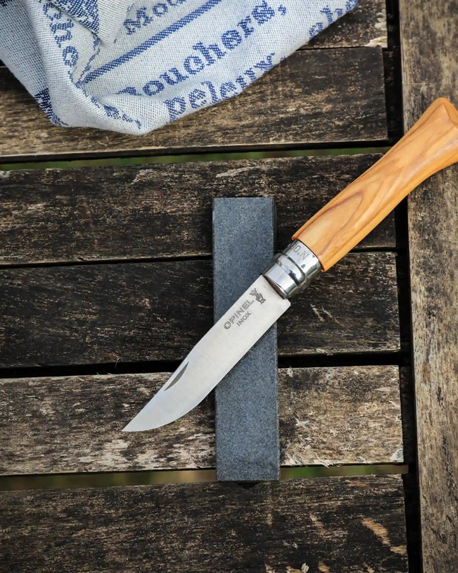Pierre à aiguiser naturelle Opinel 10 cm à personnaliser - 5