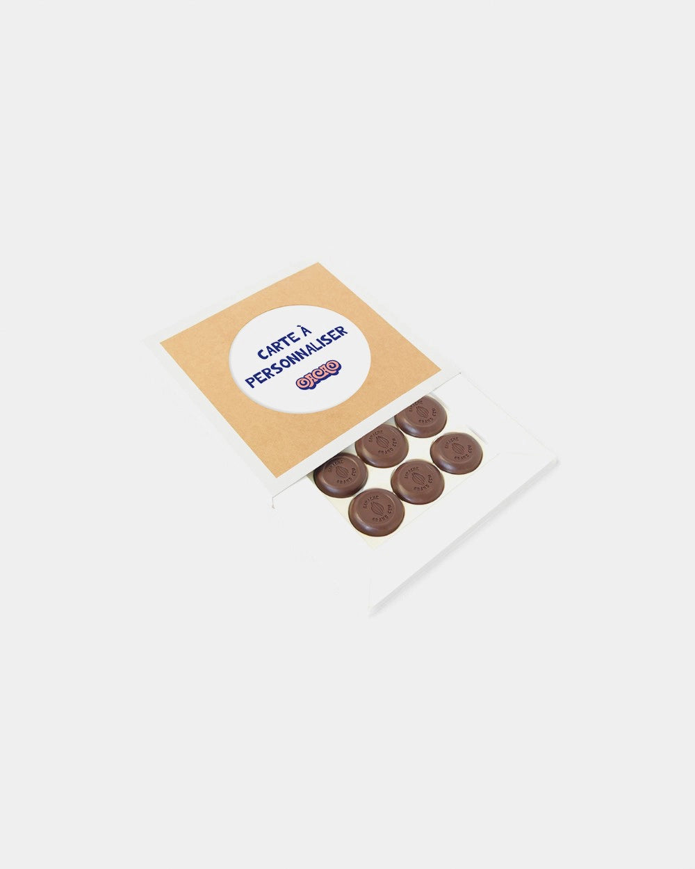 Caja de 9 chocolates personalizable