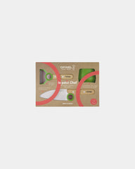 Coffret cuisine enfant acier inox Opinel Le Petit Chef à personnaliser - Green