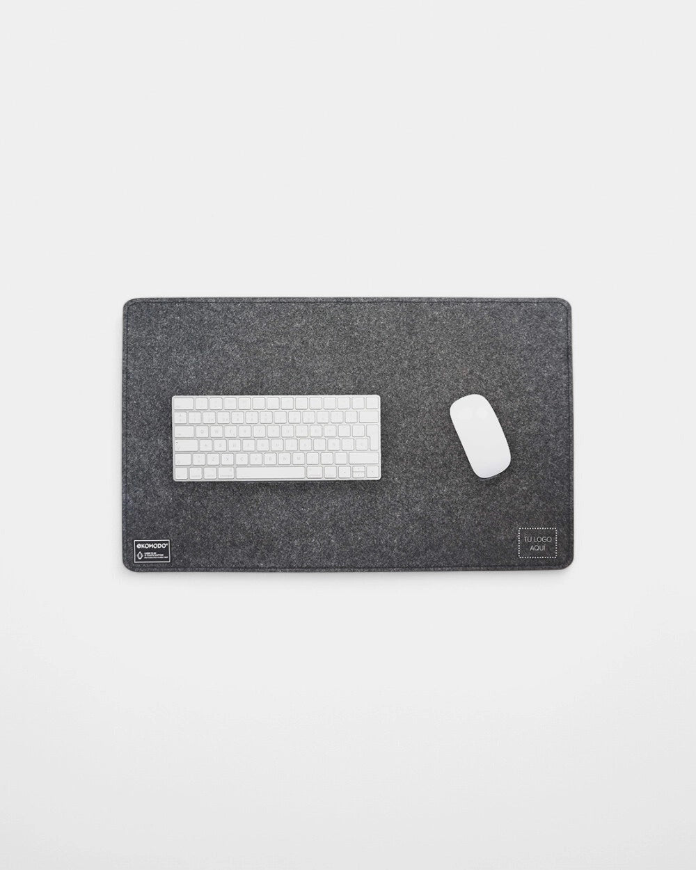 Tapis de bureau en tissu recyclé à personnaliser