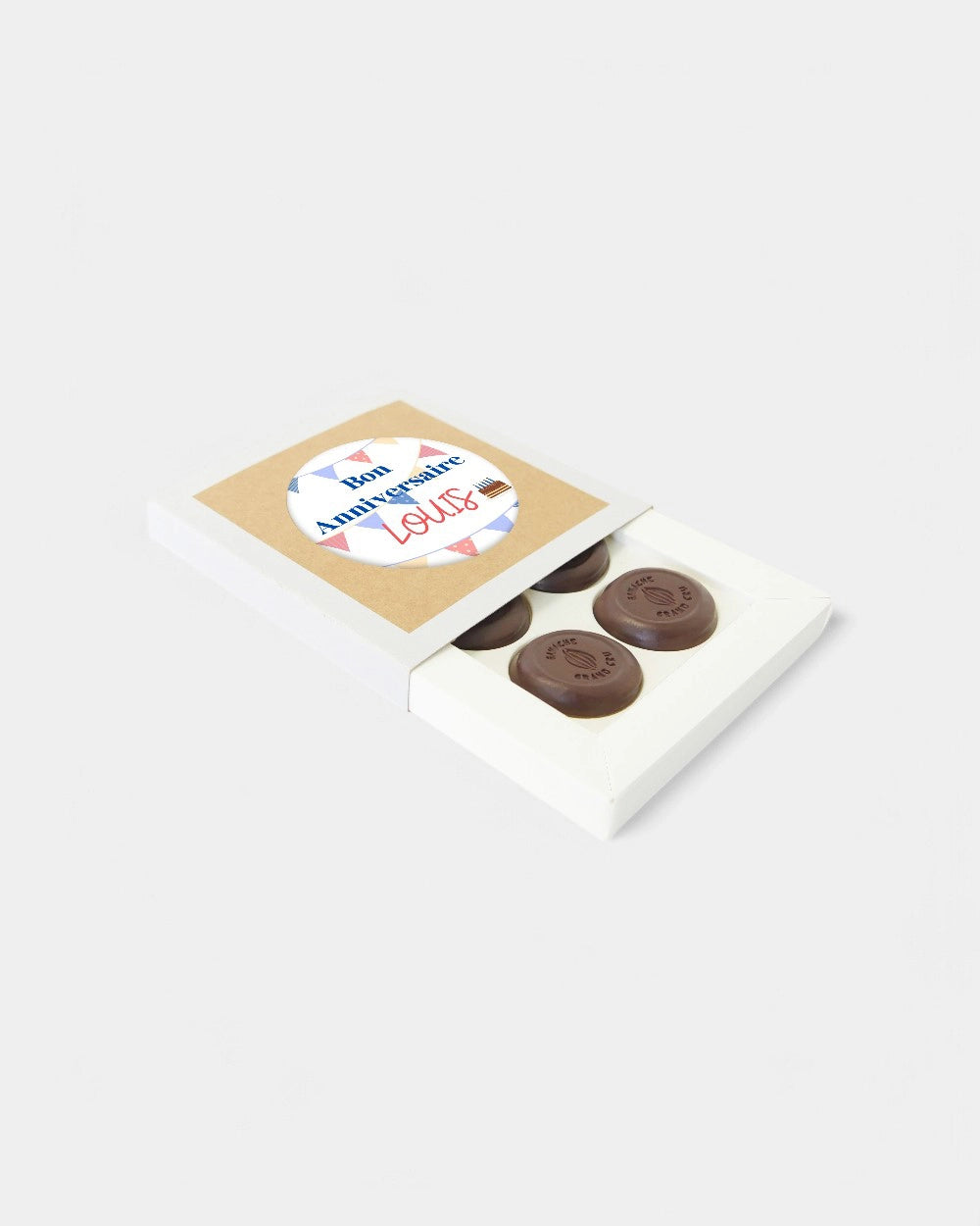Caja de 16 chocolates personalizable