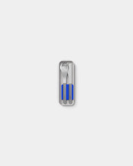 Couverts inox Monbento MB Slim Box à personnaliser - Trio Couteau - Bleu