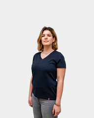 T-shirt femme col V Made in France à personnaliser - 9