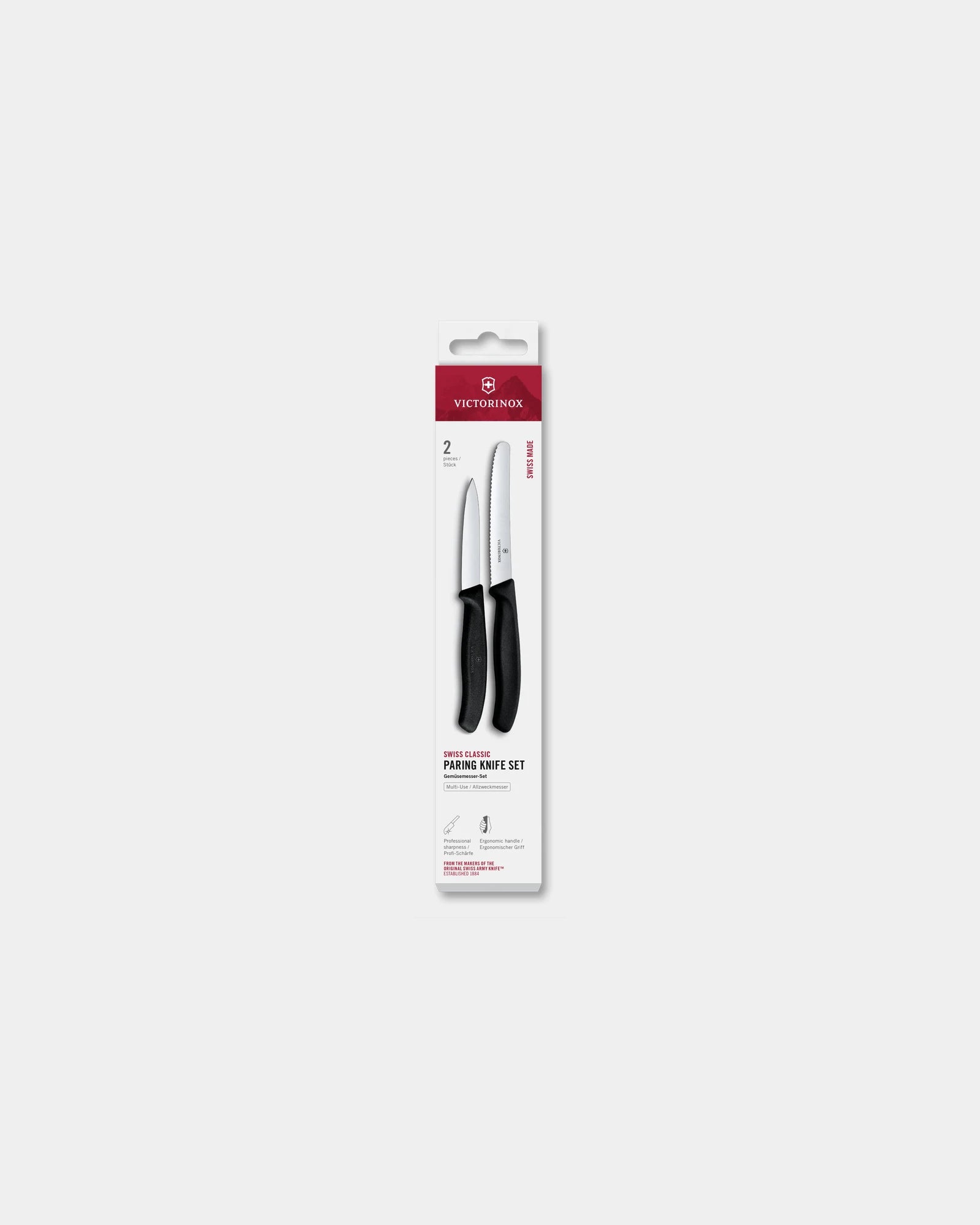 Set de couteaux d’office Victorinox 11 cm à personnaliser - Noir