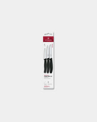 Set de couteaux d’office inox Victorinox 11 cm à personnaliser - Noir