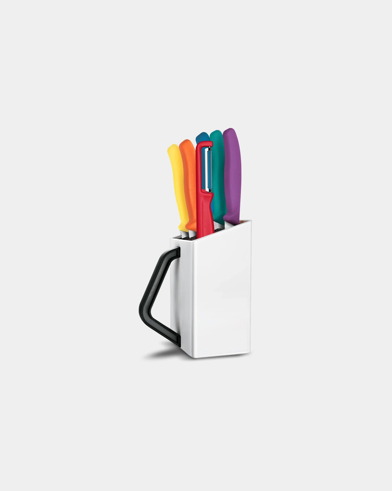Bloc porte-couteaux inox Victorinox Utility 7 pièces à personnaliser - Multicolore
