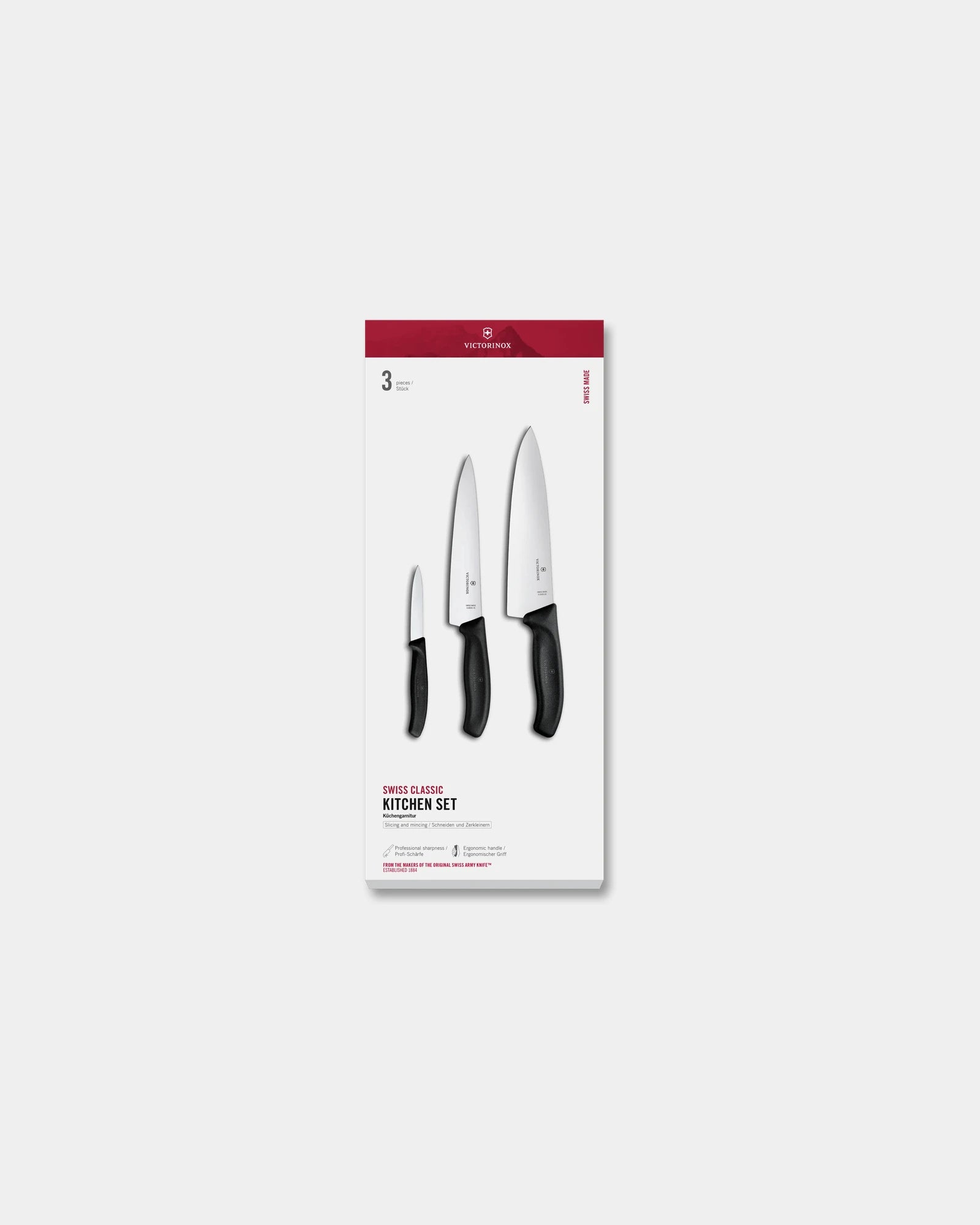 Set de cuisine Victorinox 3 pièces 20 cm à personnaliser - Noir