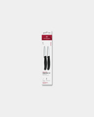 Set de couteaux d’office inox Victorinox 8 cm à personnaliser - Noir