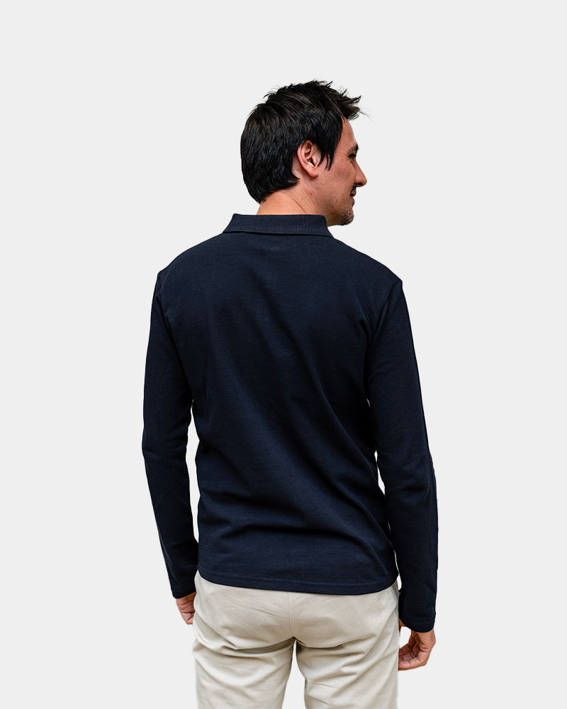 Polo Homme manche longue à personnaliser - 7