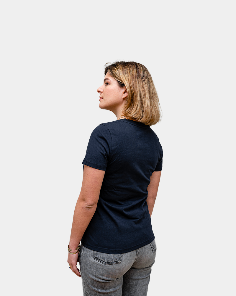 T-shirt femme col V Made in France à personnaliser - 10
