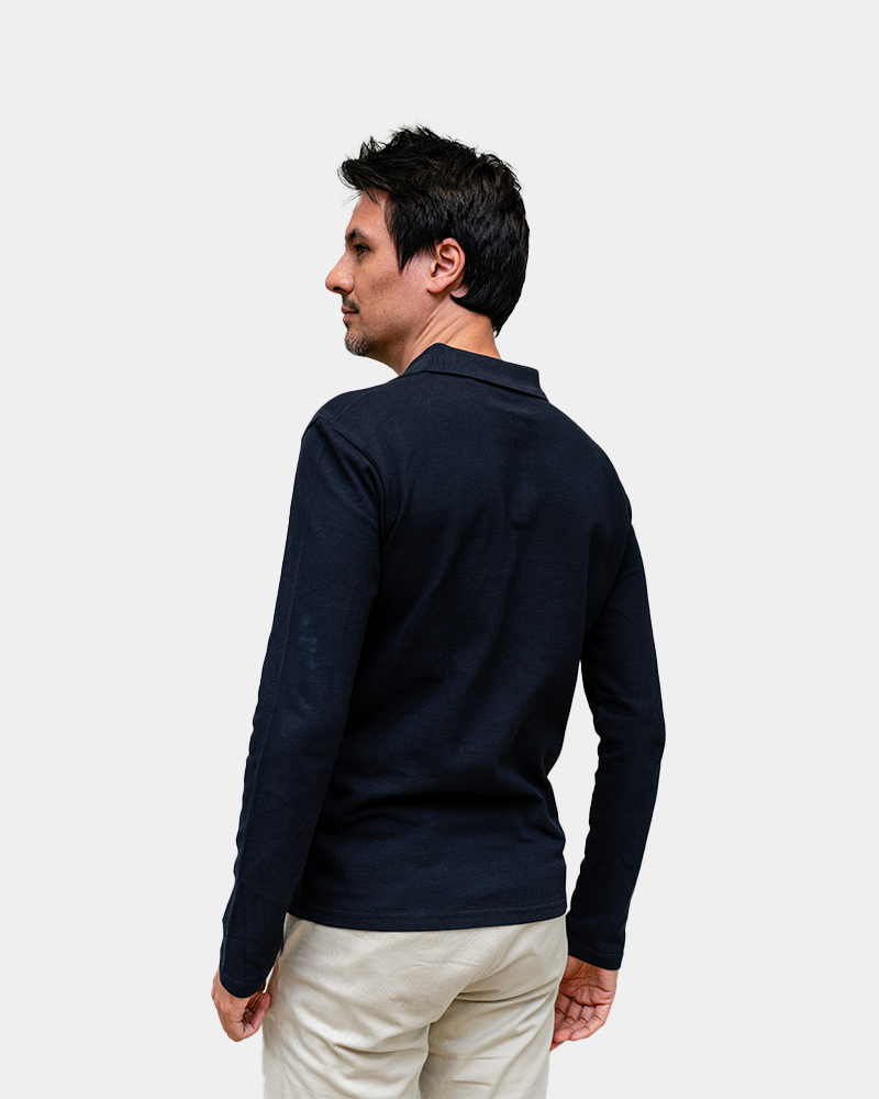 Polo Homme manche longue à personnaliser - 6
