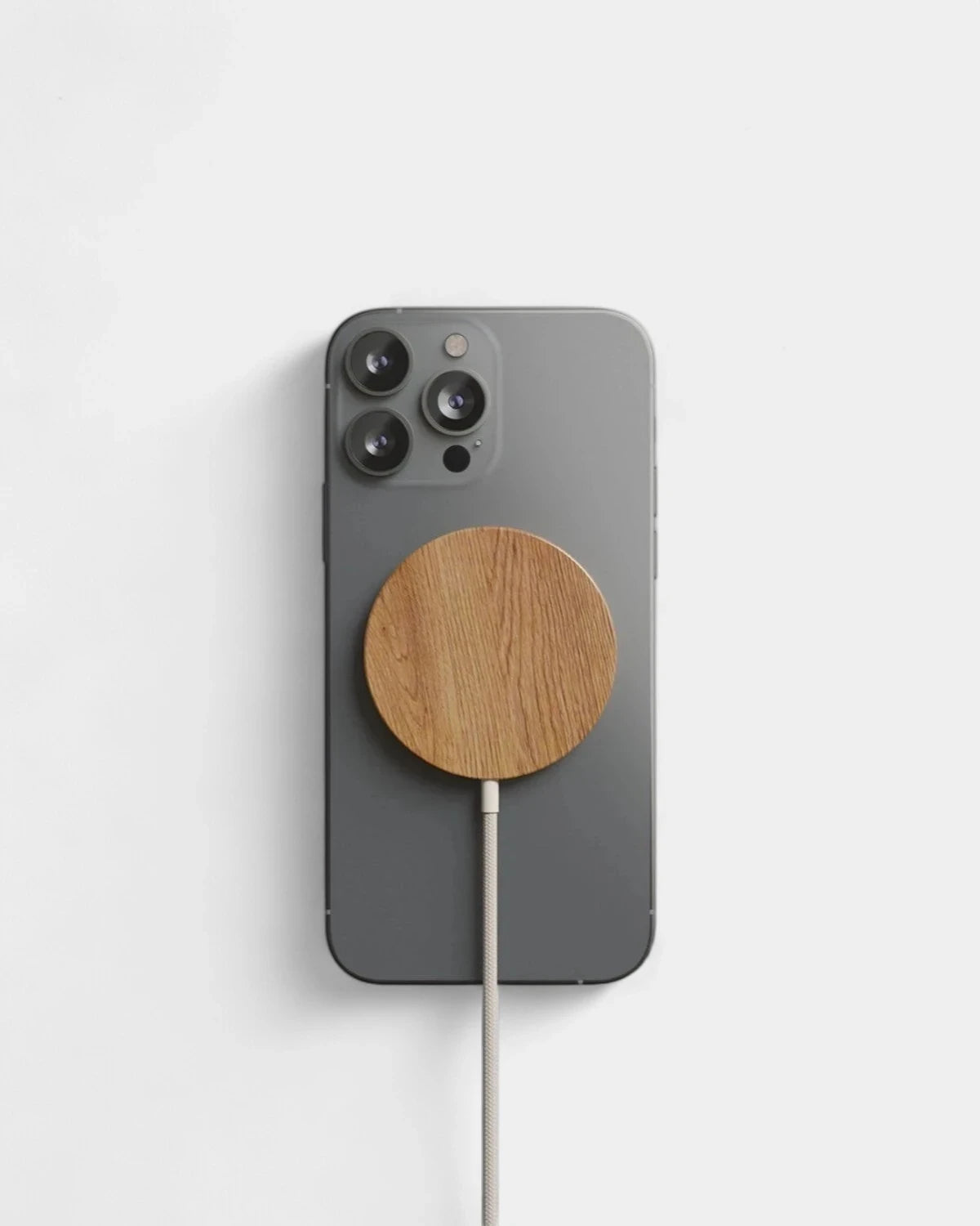 Chargeur induction Magsafe en bois personnalisable