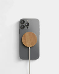 Chargeur induction Magsafe en bois personnalisable