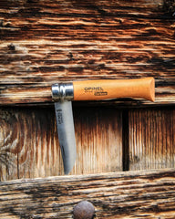 Couteau acier au carbone Opinel N°08 Carbone à personnaliser - 4