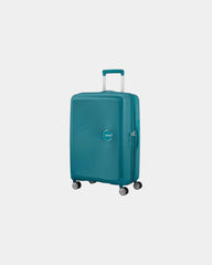 Valise polypropylène extensible American Tourister SoundBox à personnaliser - Bleu Pétrole