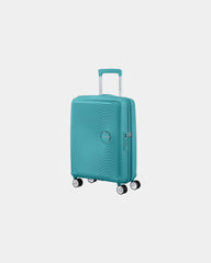 Valise polypropylène extensible American Tourister SoundBox à personnaliser - Bleu Turquoise