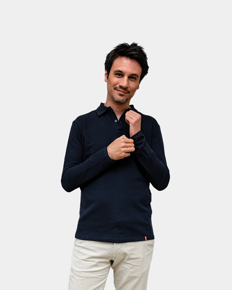 Polo Homme manche longue à personnaliser - 4