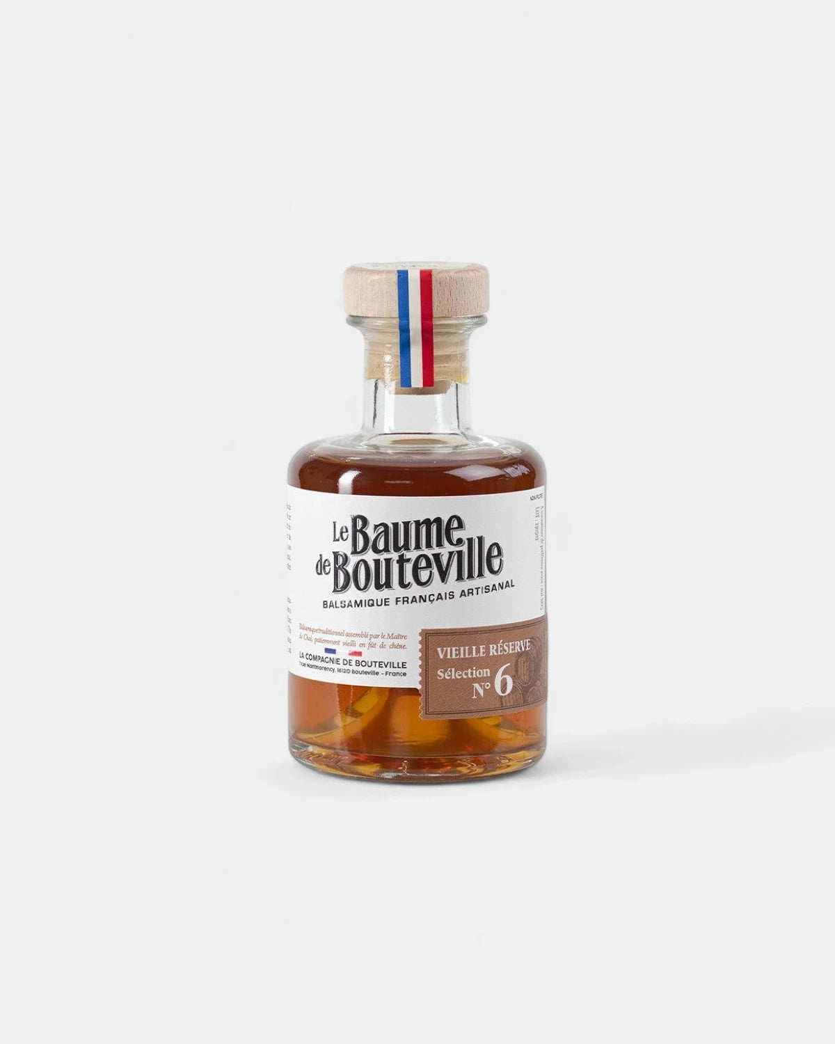 Bouteille de vinaigre balsamique français artisanal