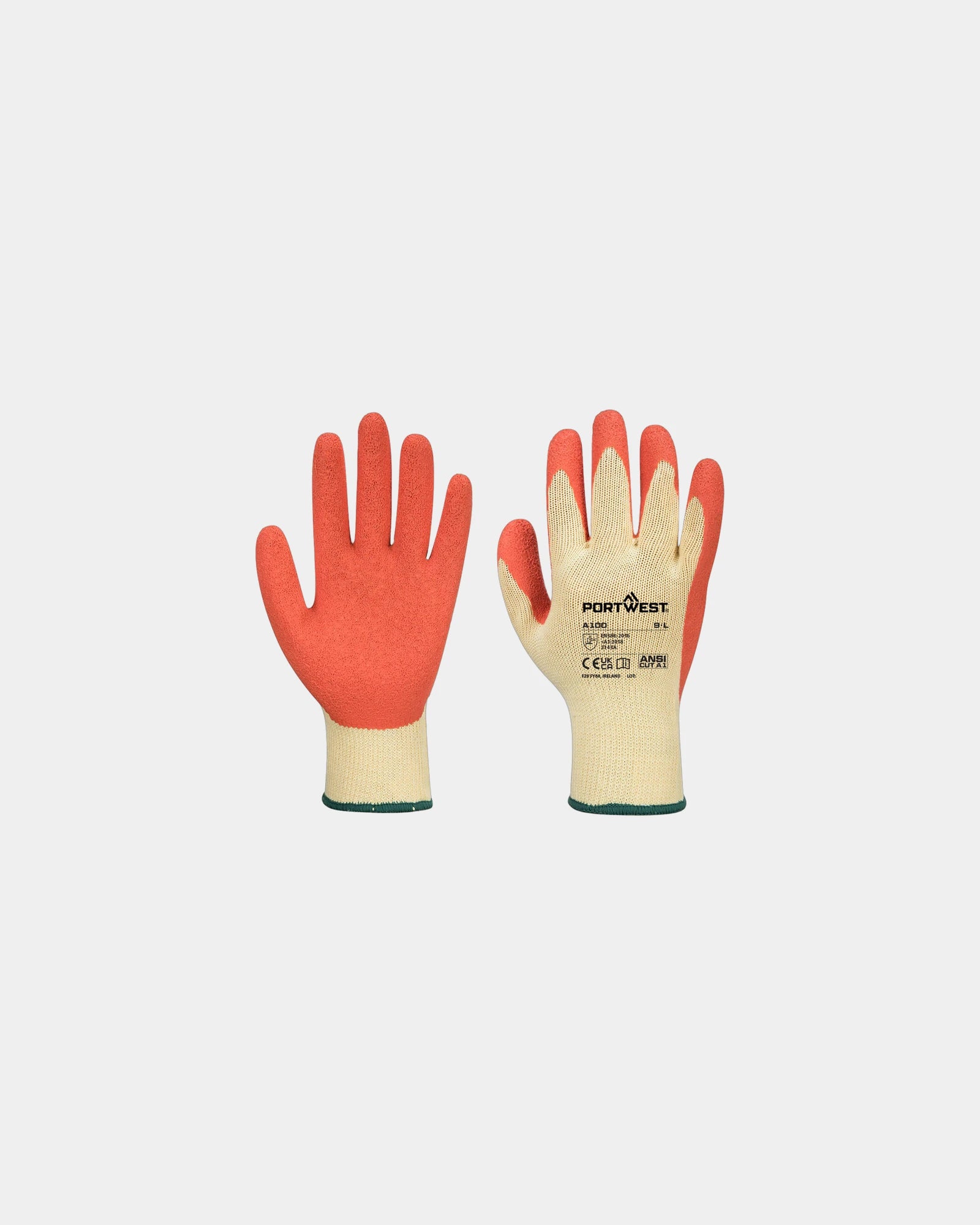Gant enduit latex à personnaliser - Orange