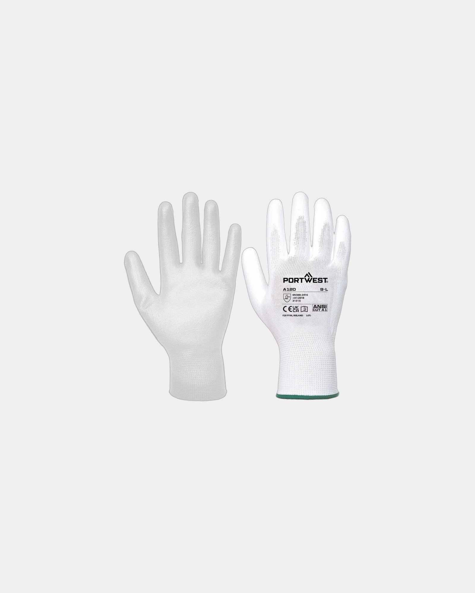 Gant enduit PU à personnaliser - Blanc