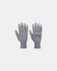 Gant nylon bout des doigts enduits PU à personnaliser - Gris