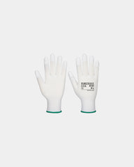 Gant nylon bout des doigts enduits PU à personnaliser - Blanc