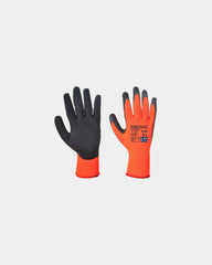 Gant thermique acrylique noir-orange à personnaliser - Orange