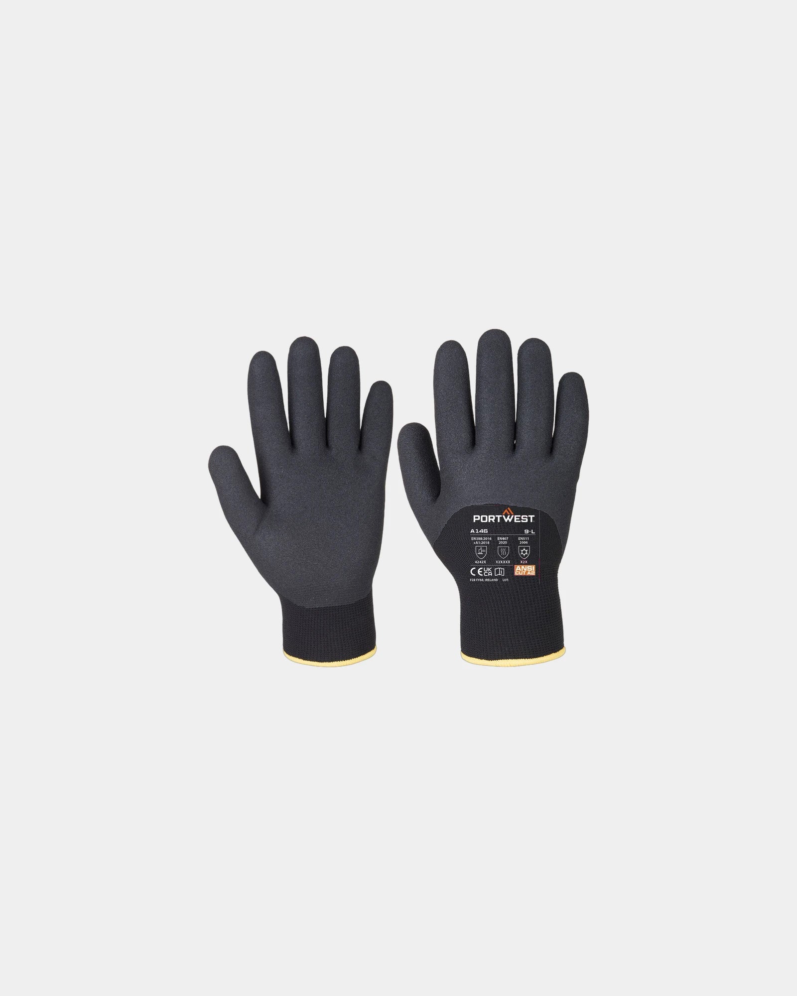 Gant hiver nitrile Arctic à personnaliser - Noir