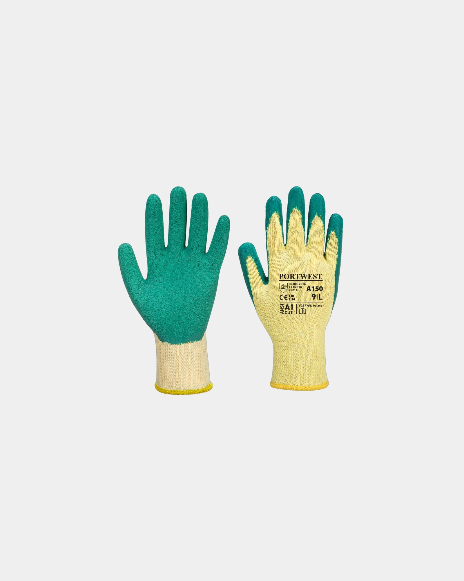 Gant tricoté enduit latex à personnaliser - Vert