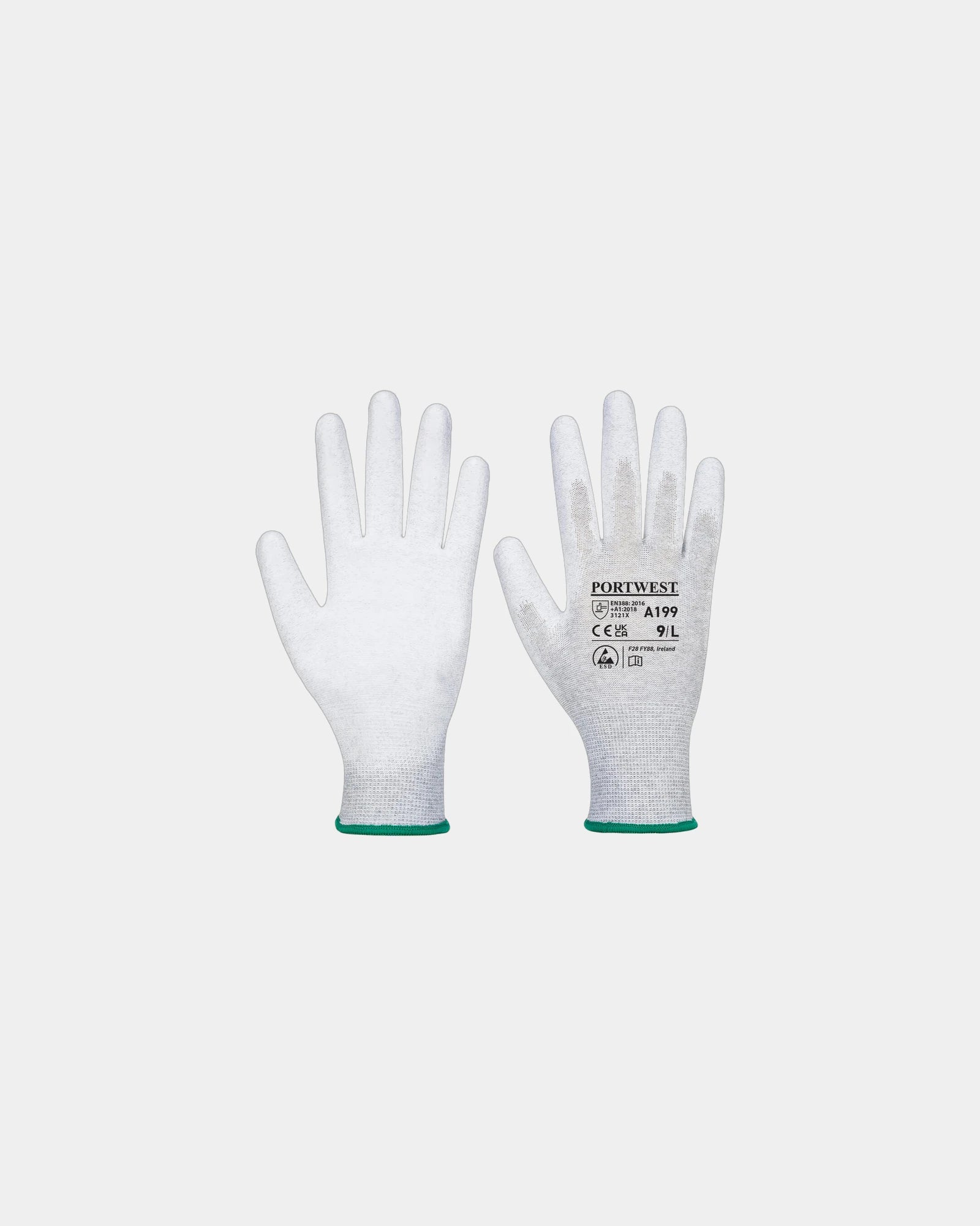 Gant paume enduit PU à personnaliser - Gris