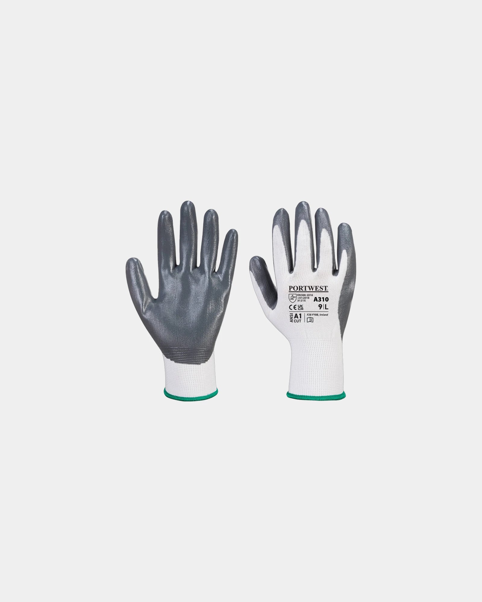 Gant nylon enduit nitrile Flexo Grip à personnaliser - Gris