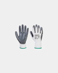 Gant nylon enduit nitrile Flexo Grip à personnaliser - Gris