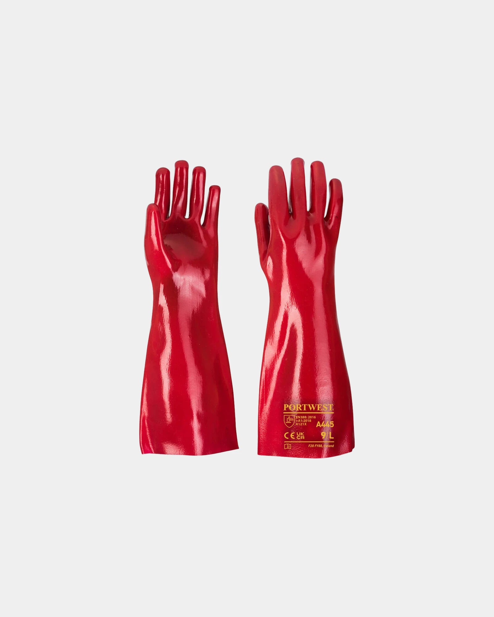Gant PVC Rouge 45 cm à personnaliser - Rouge