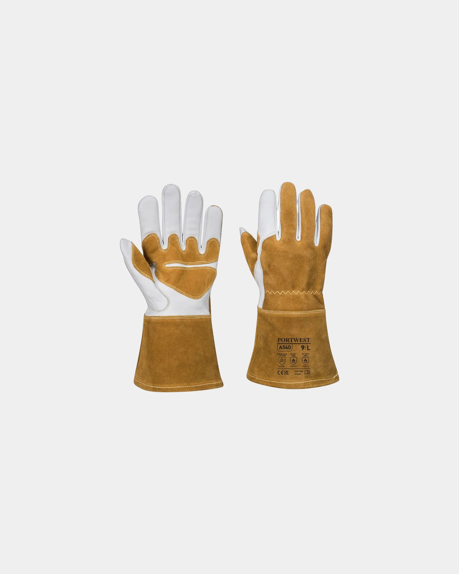 Gant soudage cuir pleine fleur Ultra à personnaliser - Marron