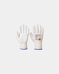 Gant paume PU coupure B à personnaliser - Blanc