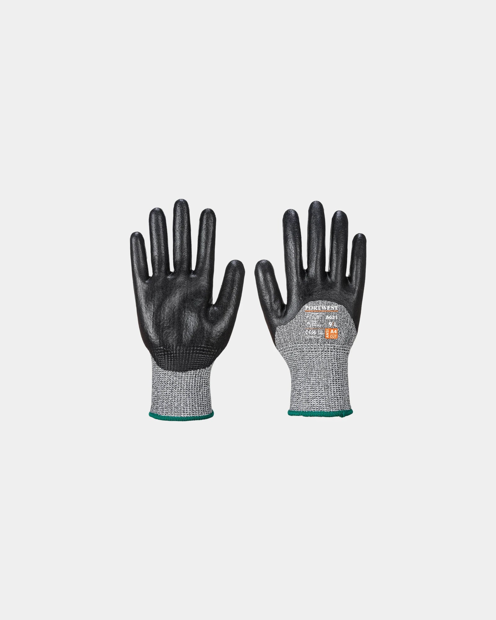 Gant mousse nitrile à personnaliser - Noir-Bleu Ciel