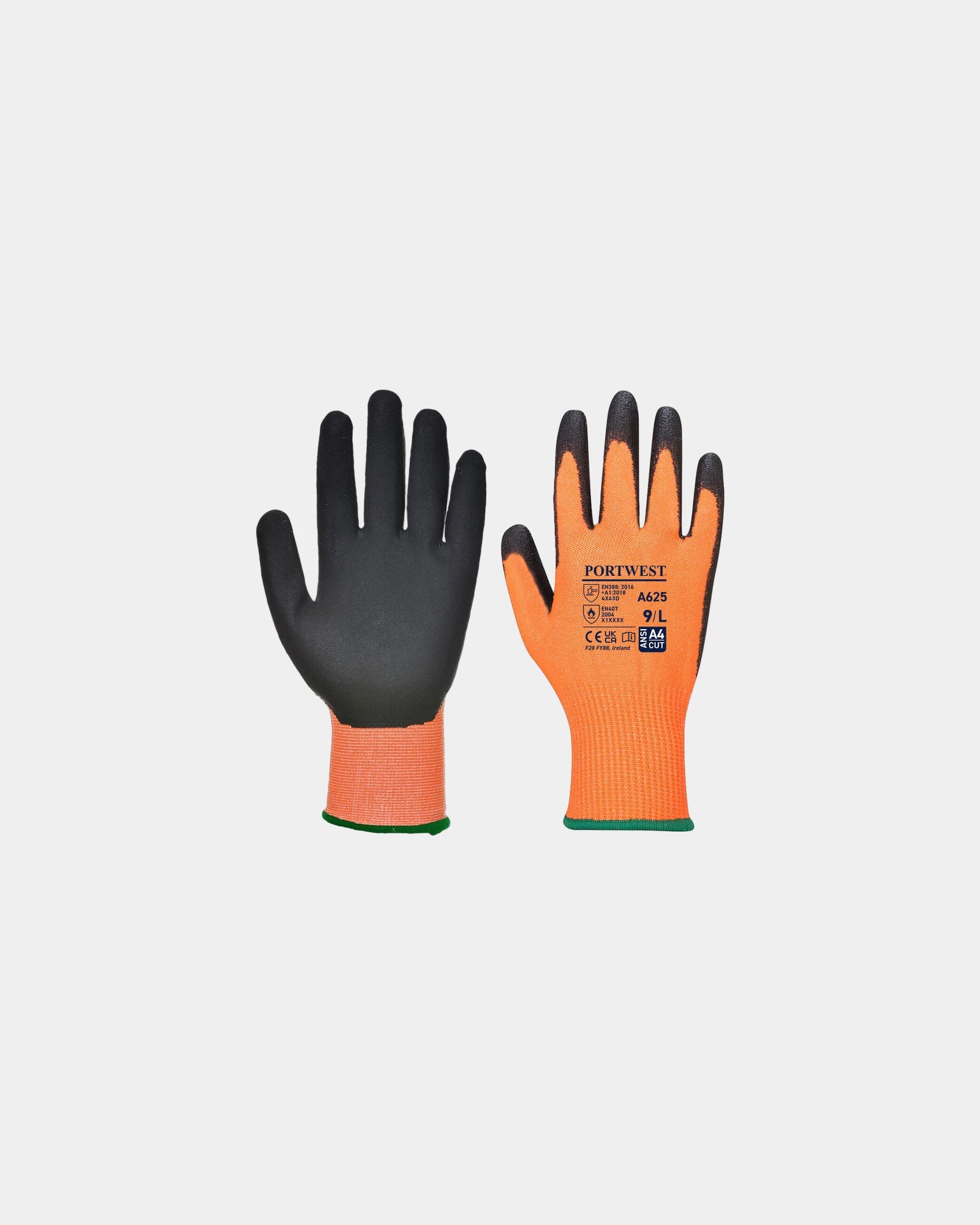 Gant PU anticoupure indice D à personnaliser - Orange