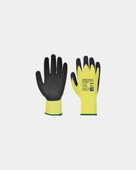 Gant PU anticoupure indice D à personnaliser - Jaune-Noir