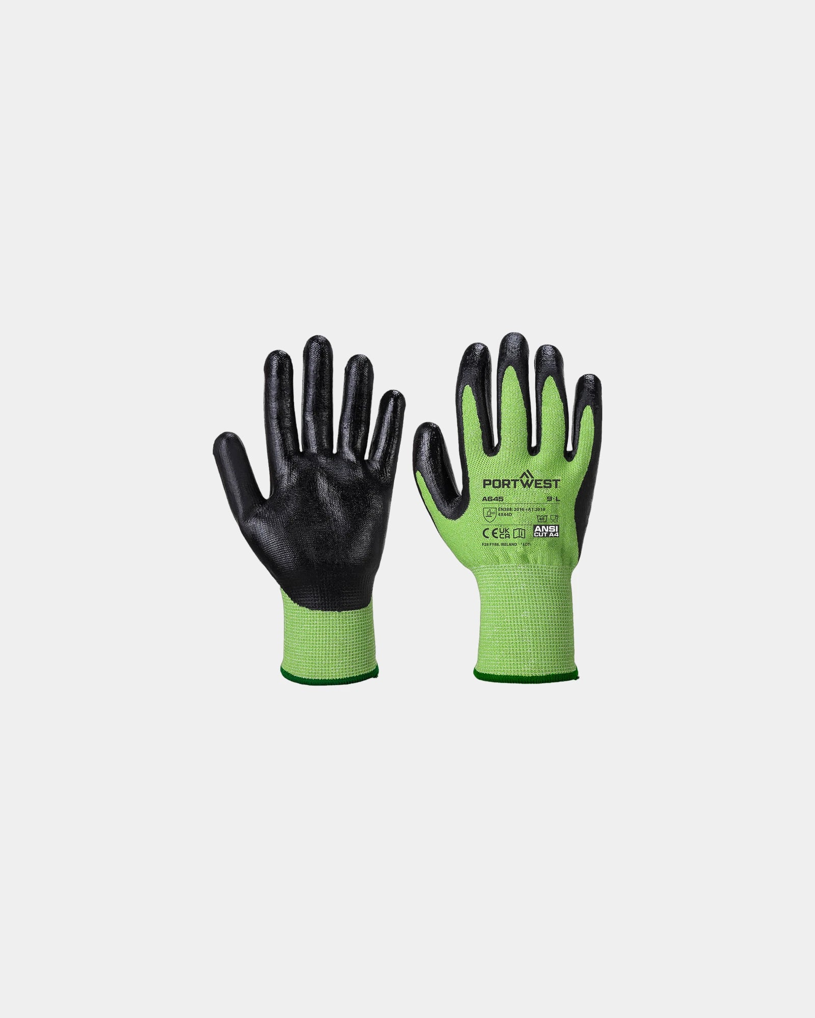 Gant coupure D mousse nitrile à personnaliser - Vert