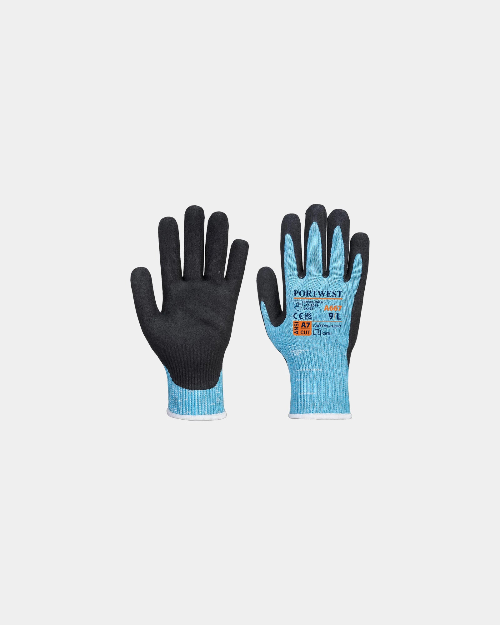 Gant coupure Claymore AHR à personnaliser - Bleu-Noir