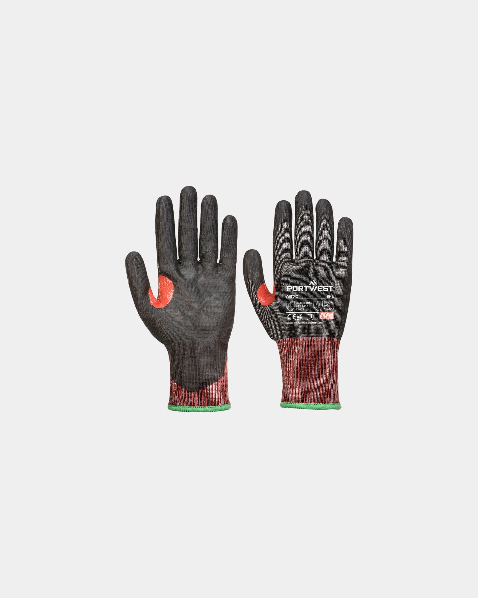 Gant anti-coupures cuir AHR13 à personnaliser - Kaki