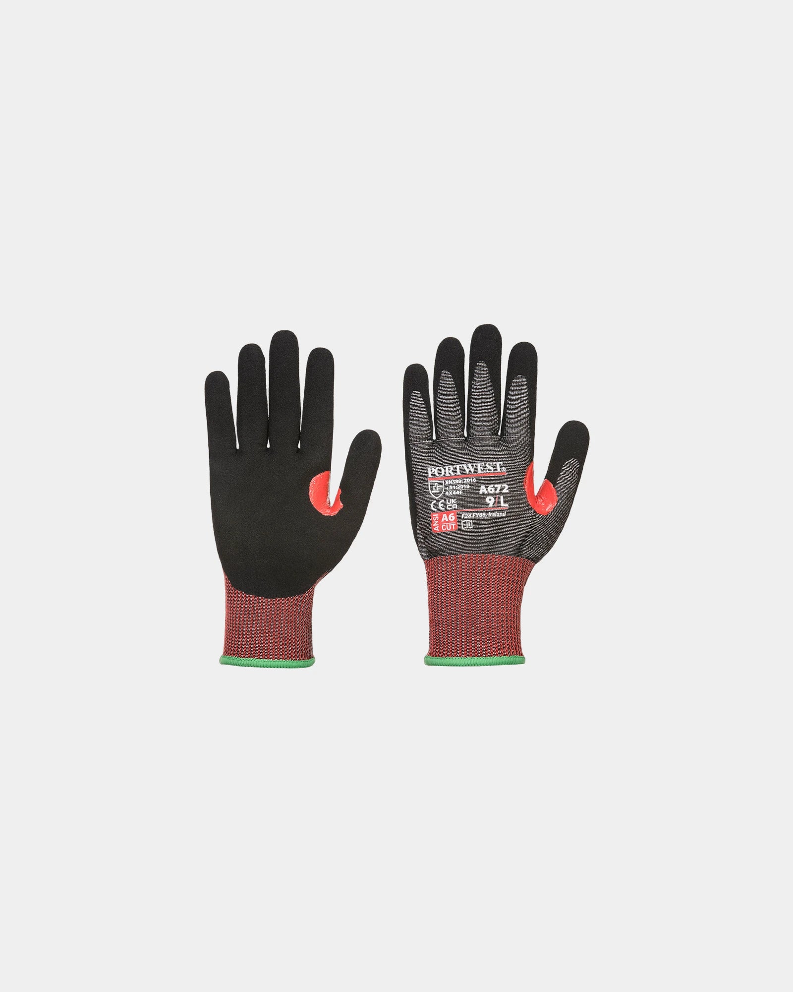 Gant anti-coupures cuir AHR13 à personnaliser - Kaki