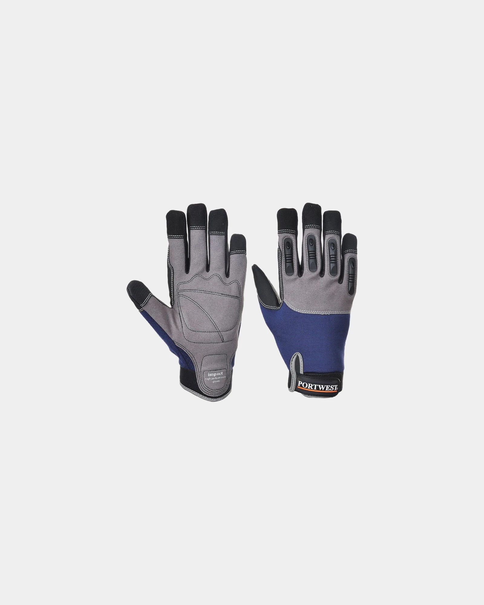 Gant Impact cuir à personnaliser - Bleu Marine