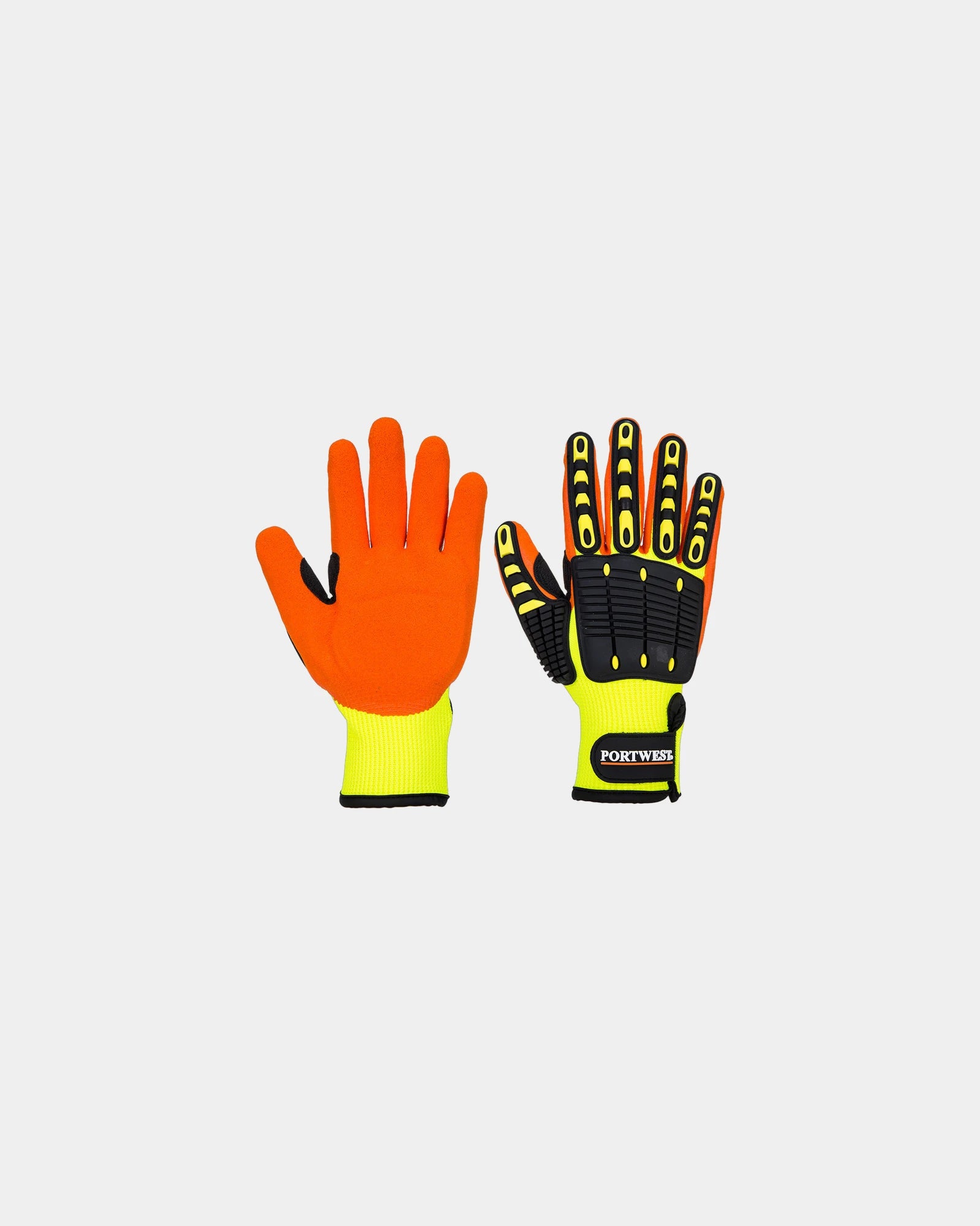 Gant anti impact grip à personnaliser - Jaune-Noir
