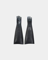 Gant caoutchouc lourd 44 cm 1,1 mm à personnaliser - Noir-Bleu Ciel