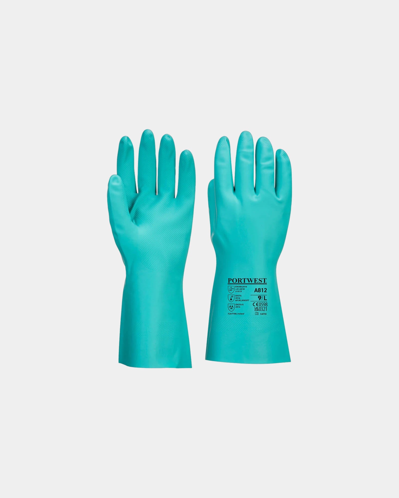 Gant nitrile antidérapant Nitrosafe Plus à personnaliser - Vert